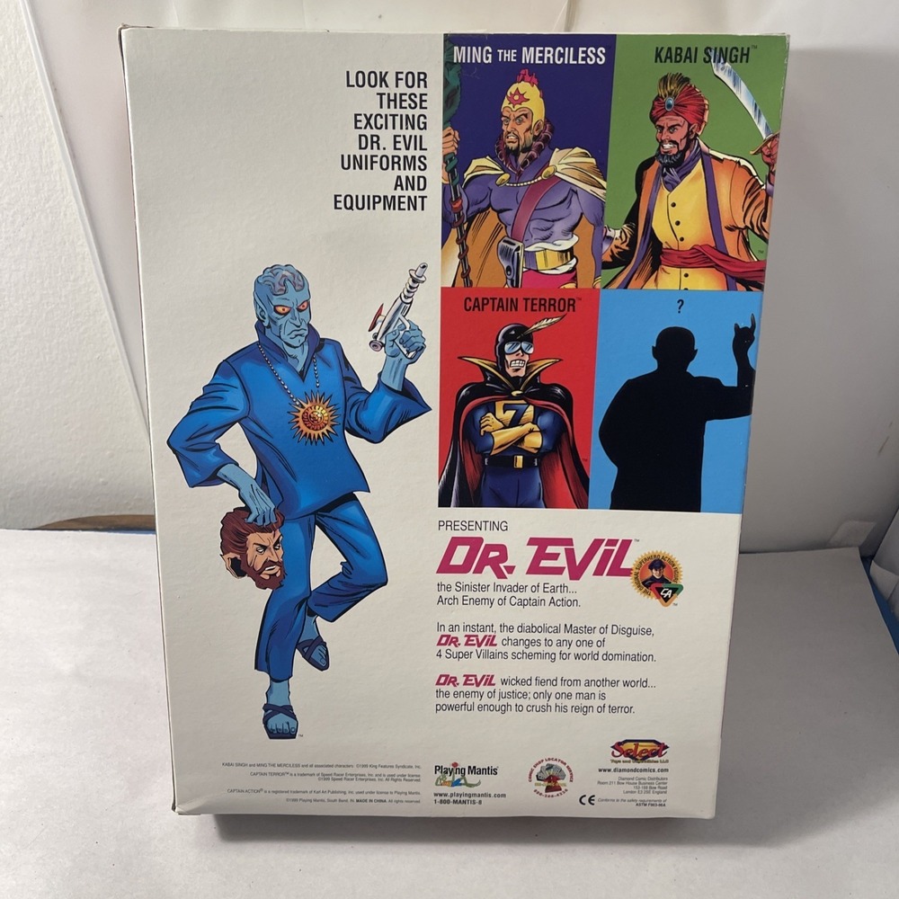 Kabai Singh Uniform & Equipment Captain Action Dr Evil Playing Mantis 1999 New - Picture 15 of 16